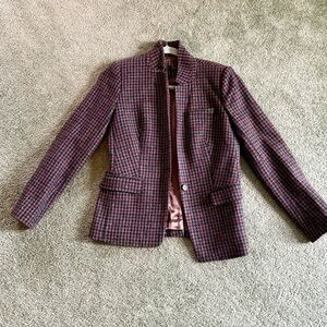 J. Crew Women's Wool Plaid Blazer